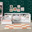 Lit plateforme simple en L avec lit gigogne et tiroir simple-1926026758