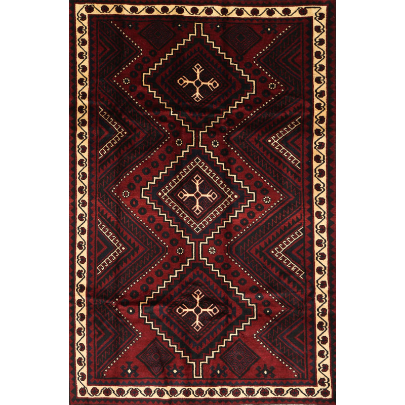 Tapis marron / noir Jannik, Rectangle 5 pi x 7 pi