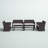 Duplantis 4 - Person Patio Conversation Set with Cushions-1159313737-1076253273