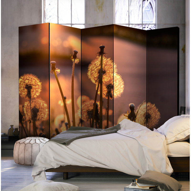 Omak Solid Wood Folding Room Divider, 5
