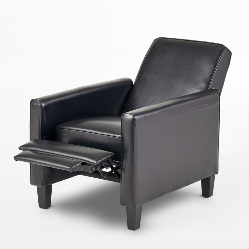 Fauteuil inclinable à dossier poussoir pour une décoration intérieure élégante, Noir