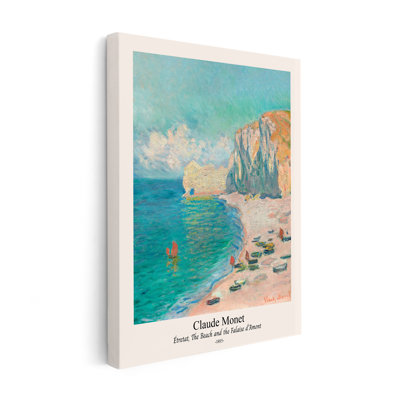 Claude Monet - Plage et Falaise d'Amont