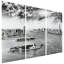 New York View ABC - Ensemble de 3 peintures sans cadre sur verre