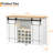 Farmhouse Wine Cabinet with Storage with Sliding Barn Door Buffet Sideboard Cabinet with 16 Bottle Wine Rack for Dining Coffee Bar Cabinet for Dining Room-123520516