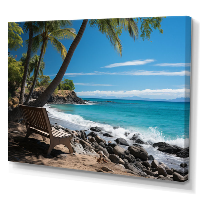 Caraibe Paradise Found I - impression, H 30 po x l 40 po x P 1,5 po, Toile tendue