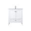 Ensemble de meuble-lavabo simple 30 po avec plateau en marbre Jadaya-795294996