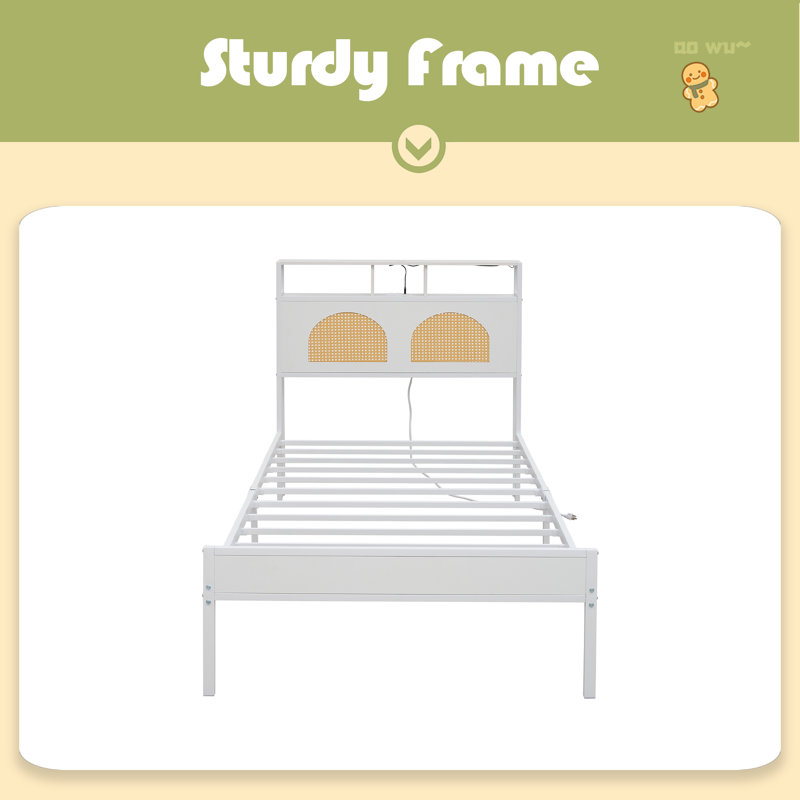 Twin Bed Frame With Headboard