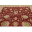 Tapis rouge noué à la main de conception unique 8 pi 10 po x 12 pi 0 po