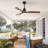 52 Inch Indoor Ceiling Fan With Dimmable Led Light 3 Solid Wood Blades Remote Control Reversible DC Motor For Living Room-181447226-181447623