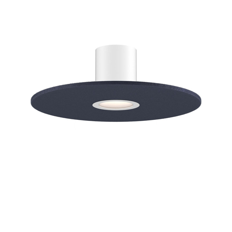 Pillar 8 Inch Modular Flushmount, White/Dark Blue