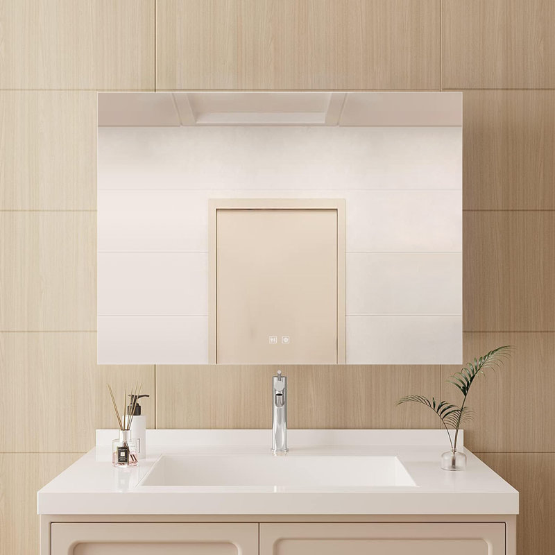 Miroir de salle de bain Vellum, L 36 po x H 28 po
