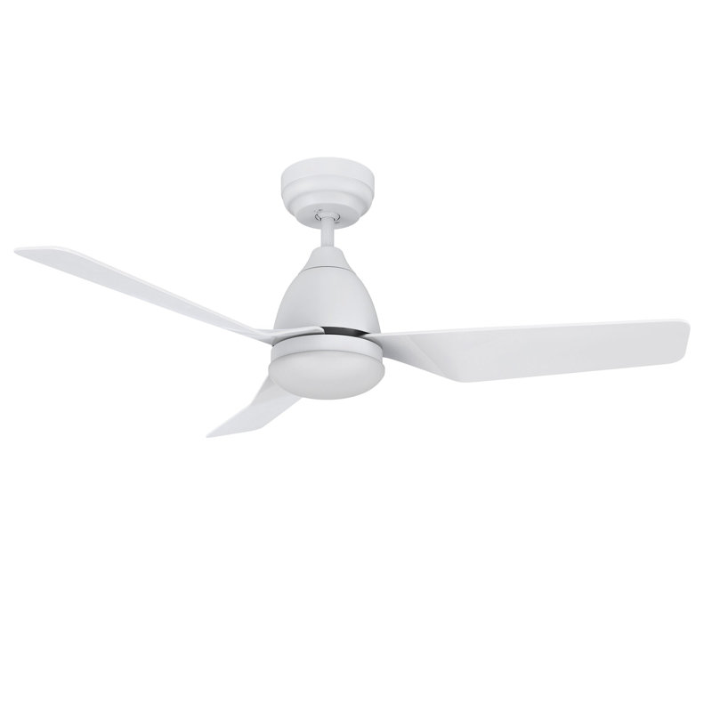 Ventilateur de plafond intelligent 44 po Roque avec télécommande, ensemble d'éclairage inclus, fonctionne avec l'assistant Google et Amazon Alexa, raccourci Siri.