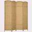 Paravent 4 panneaux pliable, hauteur de 5,6 pi, écran d'intimité autoportant pour bureau à domicile et chambre à coucher, bois naturel-114730192-114730193