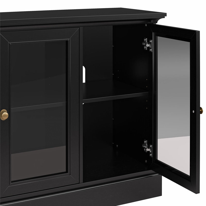 Everywhere Console for 65" TVs,, Black Oak