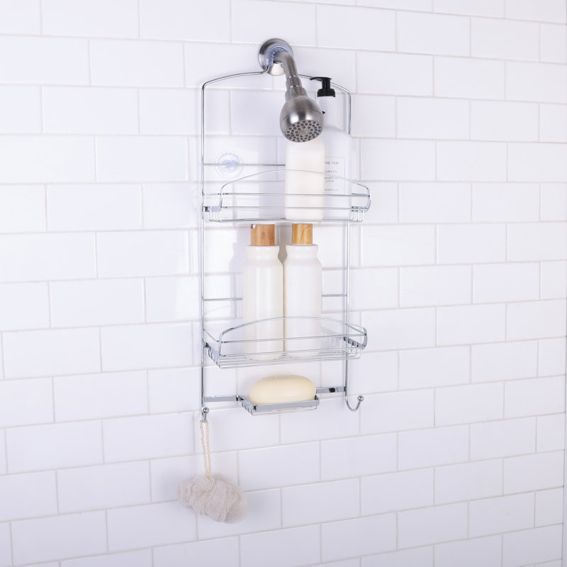 Suction Stainless Steel Shower Caddy