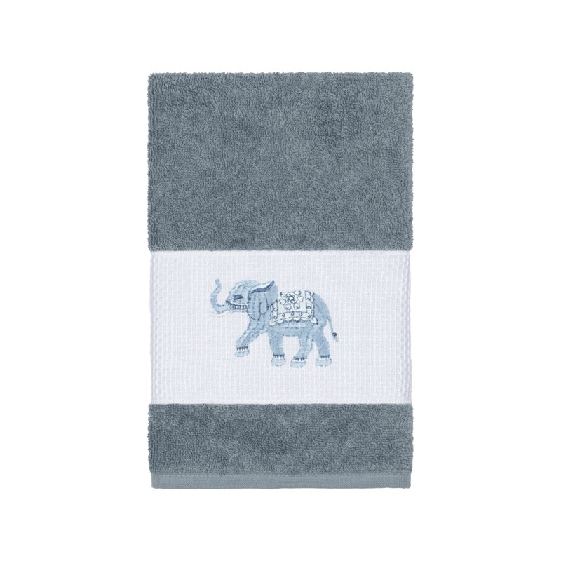 Débarbouillette en coton Quinn, Bleu sarcelle