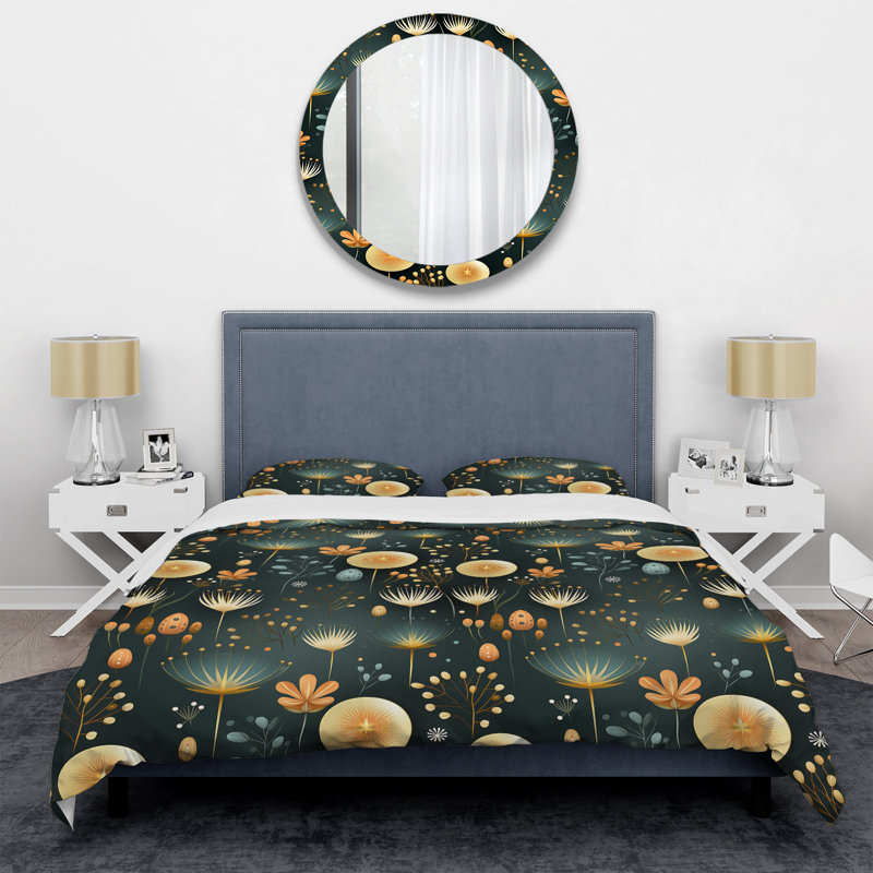 Ensemble de housse de couette Vintage danois Delight, Housse de couette pour grand lit et 2 taies décor