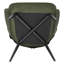 Nevin Velvet Accent Chair with Footstool-697624246