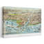 «Currier & Ives Illustration of Chicago Circa 1871 Classic Retro Vintage City», art mural-202000366