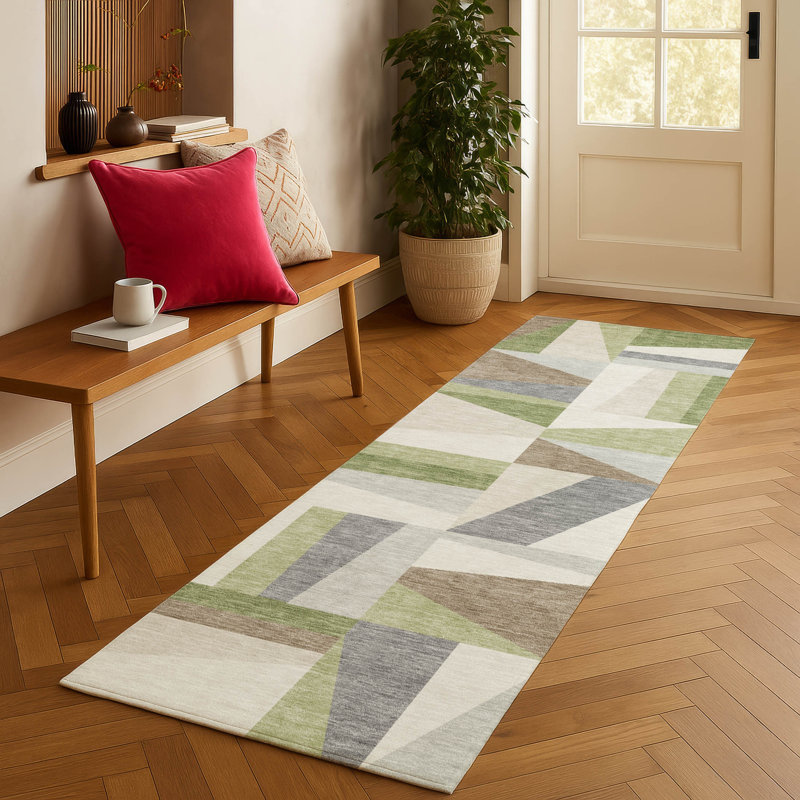Machine Washable Indoor/Outdoor Chantille ACN2327 Geometric Rug, Runner 2'3" x 7'6"