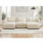 Boneless U Shape Modular Sectional Sofa Couch With Two Movable Ottomans-1437192884