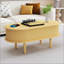 Table basse à plateau relevable cannelé avec compartiment caché-432480254