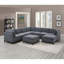 Fauteuil modulaire sans accoudoirs en chenille de tissu d'ameublement 1pc.