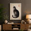 Tabby Cat in Ink Japandi - Wrapped Canvas-604824172-604824174