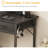Small Desk With Fabric Drawers For Bedroom, 32 Inch Gaming Desk With 2 Drawers For Small Space, Study Writing Table PC Desks, Black