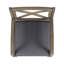 Ensemble 2 pièces de chaises de salle à manger rembourrées modernes avec coussins gris, chaises d'appoint en bois massif