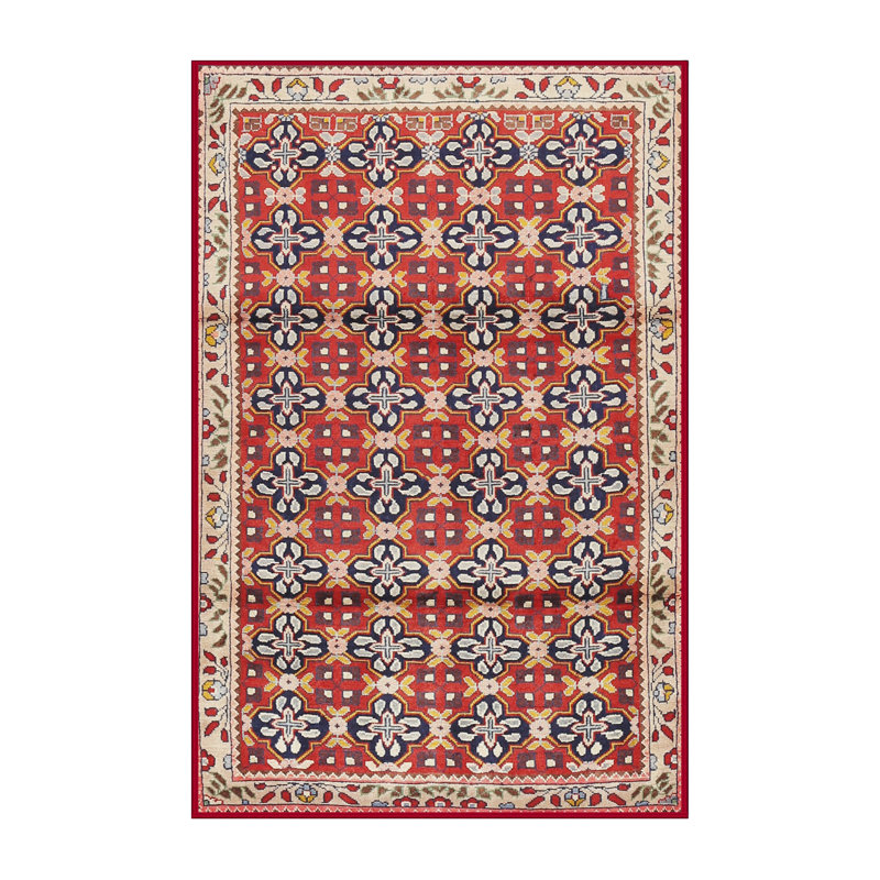 Tapis oriental multicolore tissé à la machine Oriental, Rectangle 8 pi x 12 pi