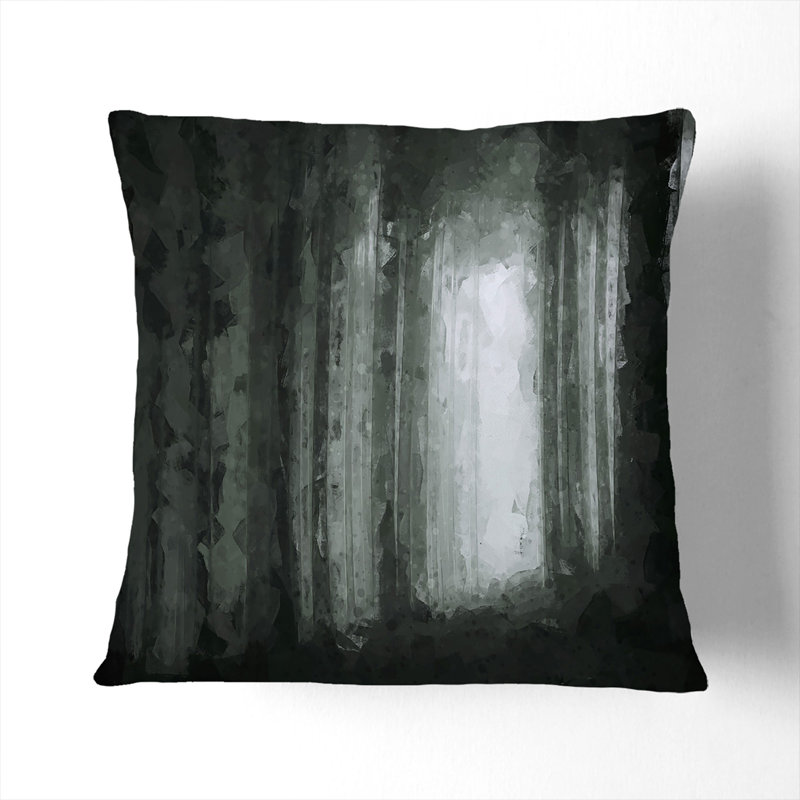 Square Cushion, Black, 55cm H x 55cm W x 20cm D