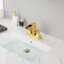 Robinet de lavabo de salle de bain à large entraxe brossé-110712507
