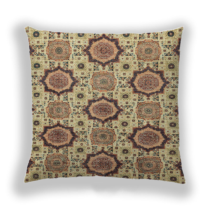 Coussin décoratif abstrait 2361, Microsuède