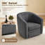 Fauteuil demi-tonneau pivotant-896247367