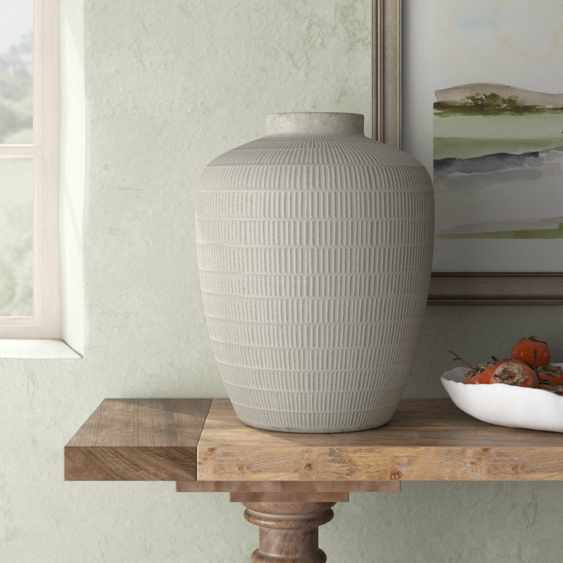 Kimona Ceramic Table Vase, 19.3" H x 14.75" W x 14.8" D