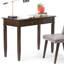 Bureau d'écriture en bois massif avec plateau à clavier rabattable Carlton-2134533645
