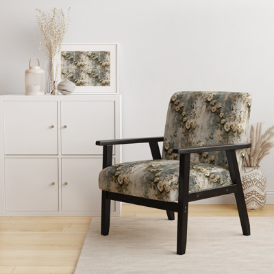 Chaise d'appoint florale Cobalt