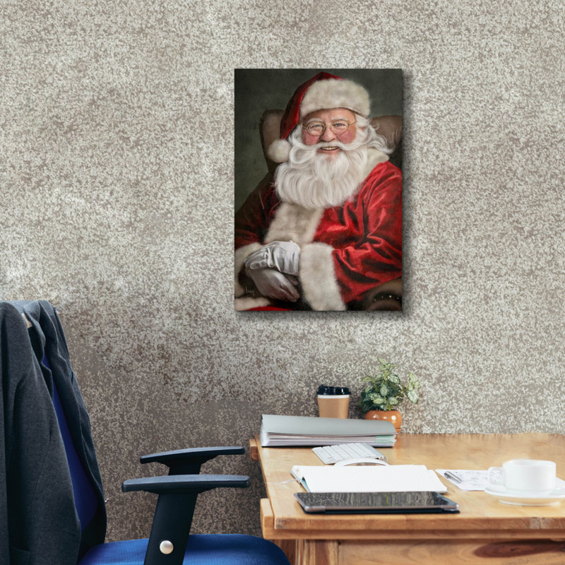 Toile épique «Classic Santa» par Ashley Bradley, 18 po x 26 po
