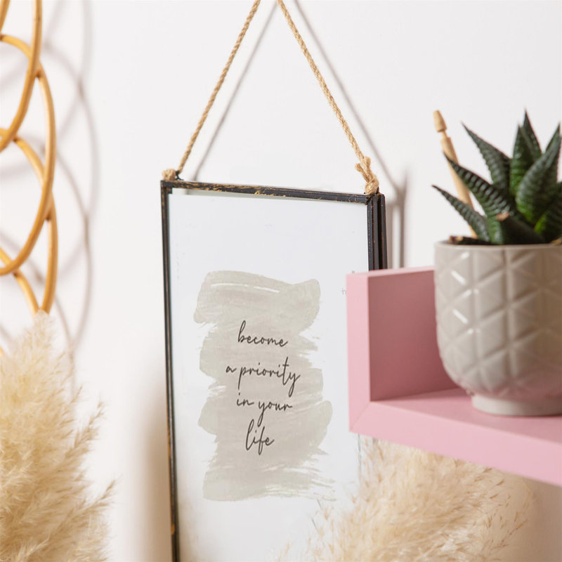 Nicola Spring - Hanging Metal Photo Frames- Black, 8" x 10", Rectangle, 2