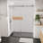 Frameless Sliding Shower Door with Tempered Glass, 56-60" W x 76" H-119342294