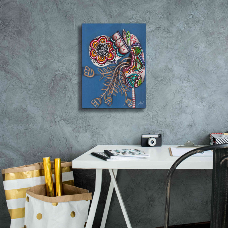 «Interior Garden» par Abril Andrade, art mural sur toile, H 16 po x l 12 po x P 0,75 po
