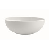 Villeroy & Boch NewMoon 22.75 Small Serving Bowl for Soups and Crisp Salads, Premium Porcelain, White, Dishwasher Safe