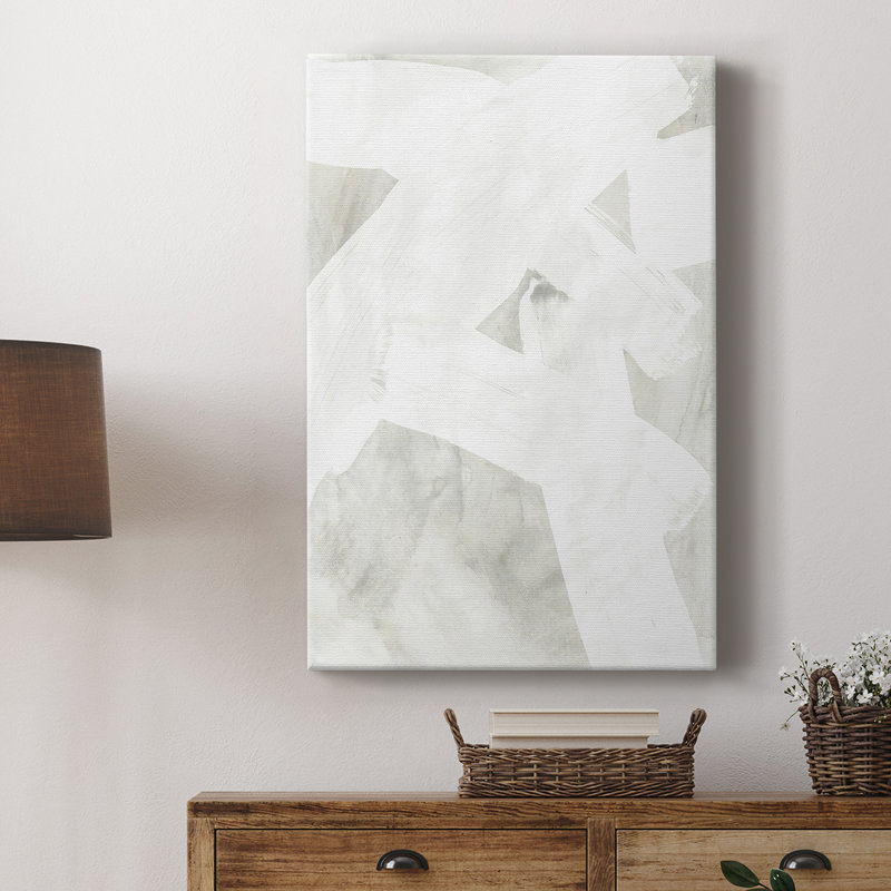 Stone Brush I -Custom Wrapped Gallery Cavas, 18" H x 12" W