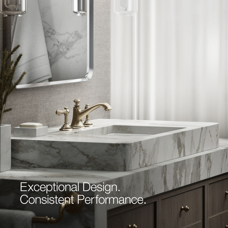 Artifacts Bathroom Sink Spout with Bell Design, Vibrant Brushed Bronze