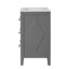 Ensemble de meuble-lavabo simple 30 po avec 3 tiroirs, meuble-lavabo autoportant avec cadre en bois massif 30 po-115898488
