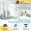 HOMCOM Gymnastics Bar 92-150 cm Height Adjustable for Kids Light Blue