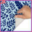 Tapis de bain Blue Botanical Leaves-1101382288