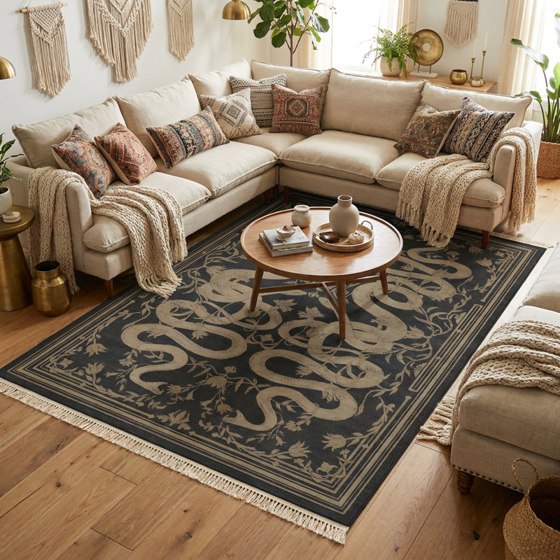 Tapis 7 pi x 10 pi Mystic Serpent