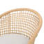 Élégante chaise de patio - PE brun, structure en fer, coussins d'eau et rembourrage en métal robuste pour cour arrière